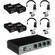 PortaCom COM40FCS - Sistema de Intercomunica��o de 4 Headsets com Fone de Um Lado