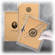 Lineco Self-Sealing Mylar L-Velopes - 9 x 12" (Pack of 5)