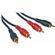 Comprehensive Cabo de 2 RCAs Macho para 2 RCAs Macho - 15 p�s (4,57m)