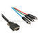 Comprehensive HR Pro Series VGA HD15 to 3x RCA Component Cable - 10'