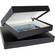 Archival Methods Onyx Portfolio Box - 8.75 x 11.25 x 1.375" - Black Buckram/White