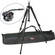 Manfrotto 055XWNB  Trip� com Cabe�a Hidr�ulica de V�deo 501HDV e Bolsa