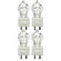 Bencher JCD Lamp - 300 W/120V (4 Lamps)