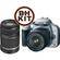 Canon Kit de C�mera SLR Digital EOS Rebel XSi (tamb�m conhecida como 450D) (Prata) com Lente 18-55mm IS e Lente 55-250mm IS