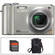 Panasonic C�mera Digital Lumix DMC-ZS1 com Kit B�sico de Acess�rios (Prata)