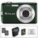 Casio Exilim EX-S12 Digital Camera (Green) with Deluxe Accessory Kit