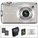 Casio C�mera Digital Exilim EX-S12 (Prata) com Kit de Acess�rios Deluxe