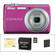 Nikon C�mera Digital Coolpix S220 com Kit de Acess�rios Deluxe (Magenta)