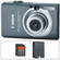 Canon C�mera Digital PowerShot SD1200 IS (Cinza-Escuro) com Kit B�sico de Acess�rios
