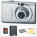 Canon PowerShot SD1200 IS Digital Camera with Deluxe Accessory Kit  (Light Grey)