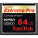 SanDisk 64GB Extreme Pro CompactFlash Card