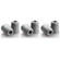 Hearing Components Comply P Foam Tips (Platinum) (Standard-3 Pairs)