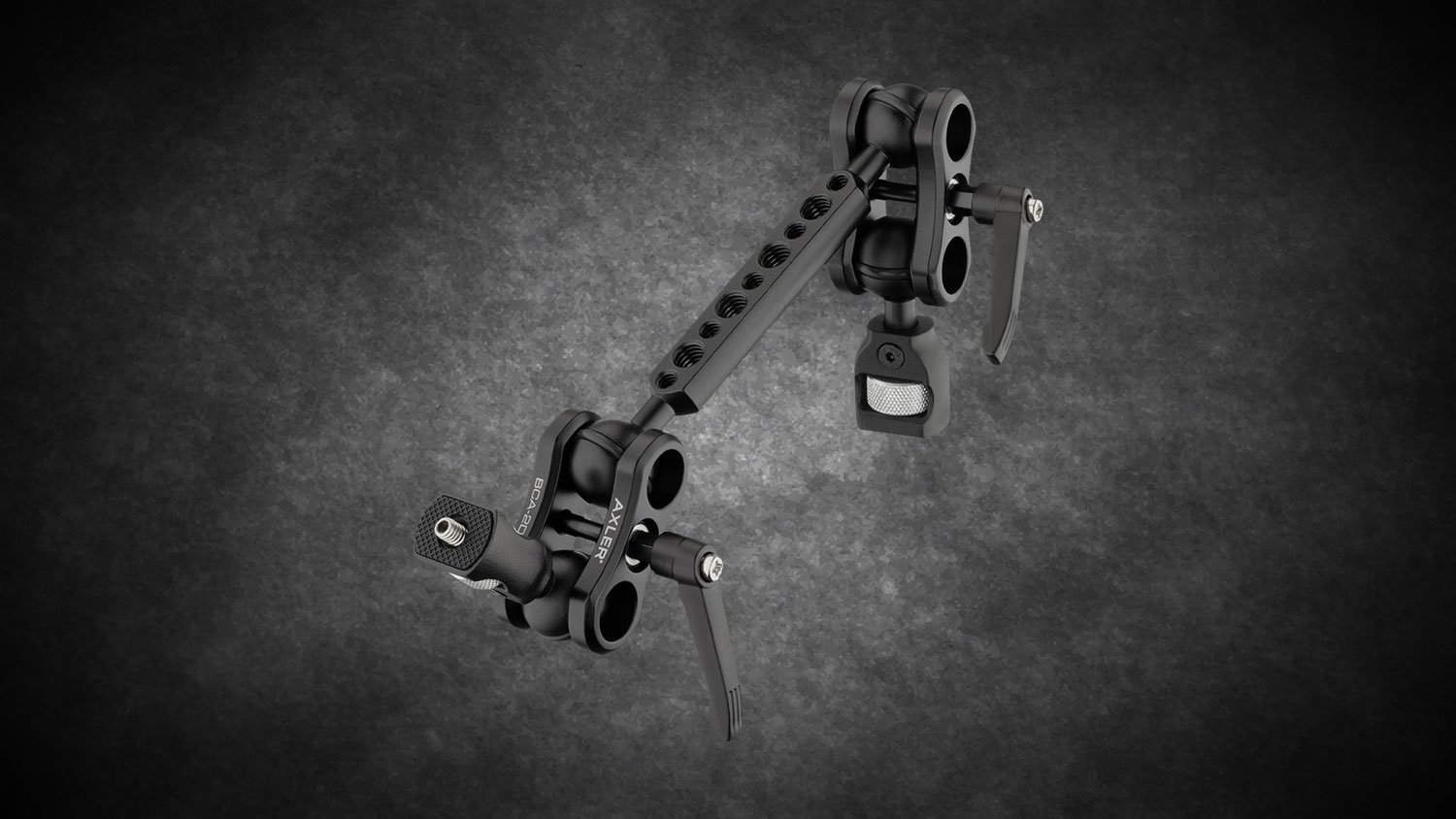Axler 12" Dual Mega Ball Clamp Arm with 1/4"-20 Accessory Mounting Axler 12" Dual Mega Ball Clamp Arm with 1/4"-20 Accessory Mounting