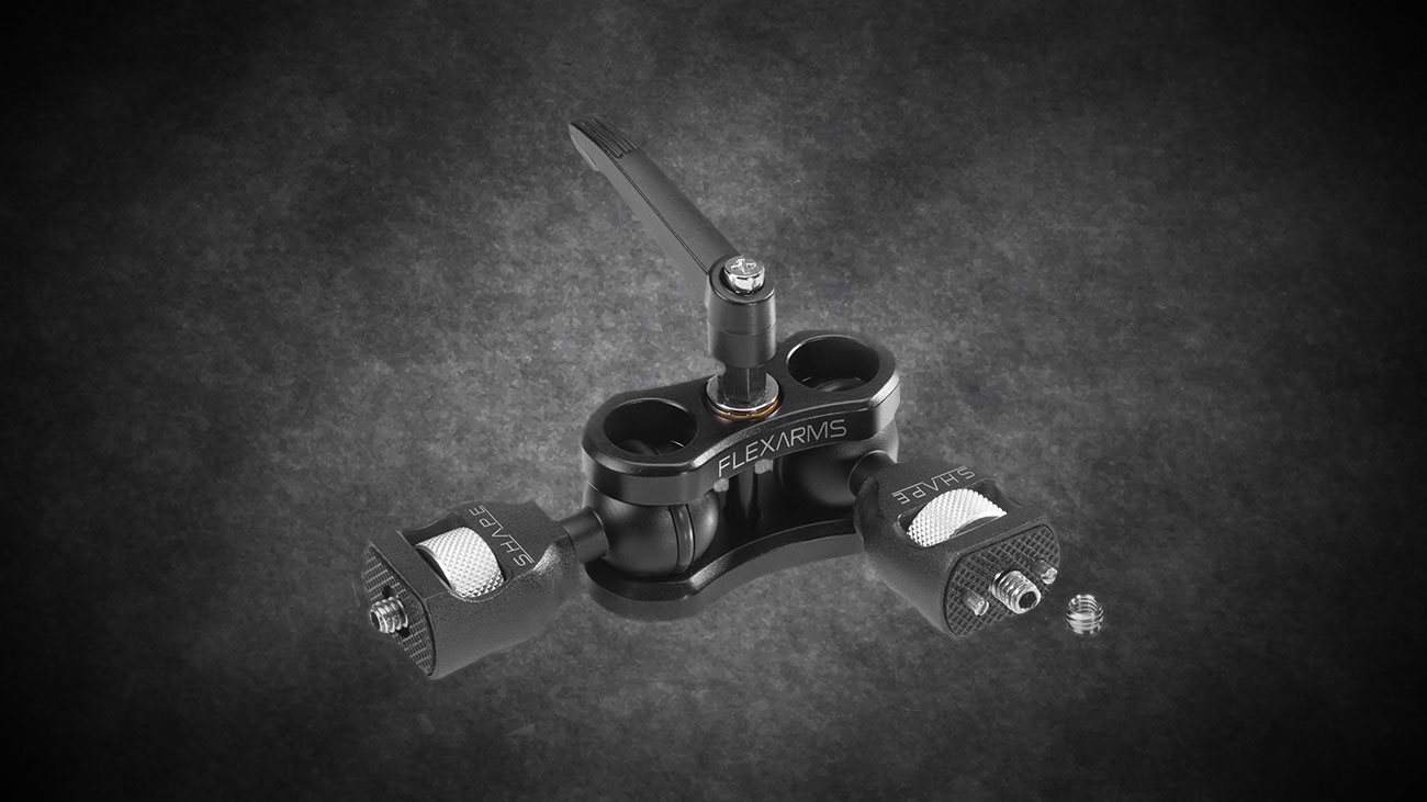 SHAPE Medium Flex Arm 1/4"-20 to Anti-Twist 3/8"-16 Monitor Mount SHAPE Medium Flex Arm 1/4"-20 to Anti-Twist 3/8"-16 Monitor Mount