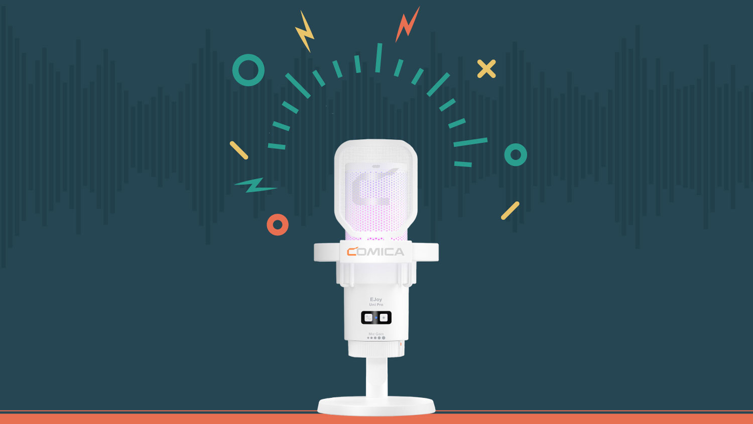 Comica Audio EJoy Uni Pro D RGB Cardioid Condenser Wireless/USB-C Microphone Comica Audio EJoy Uni Pro D RGB Cardioid Condenser Wireless/USB-C Microphone