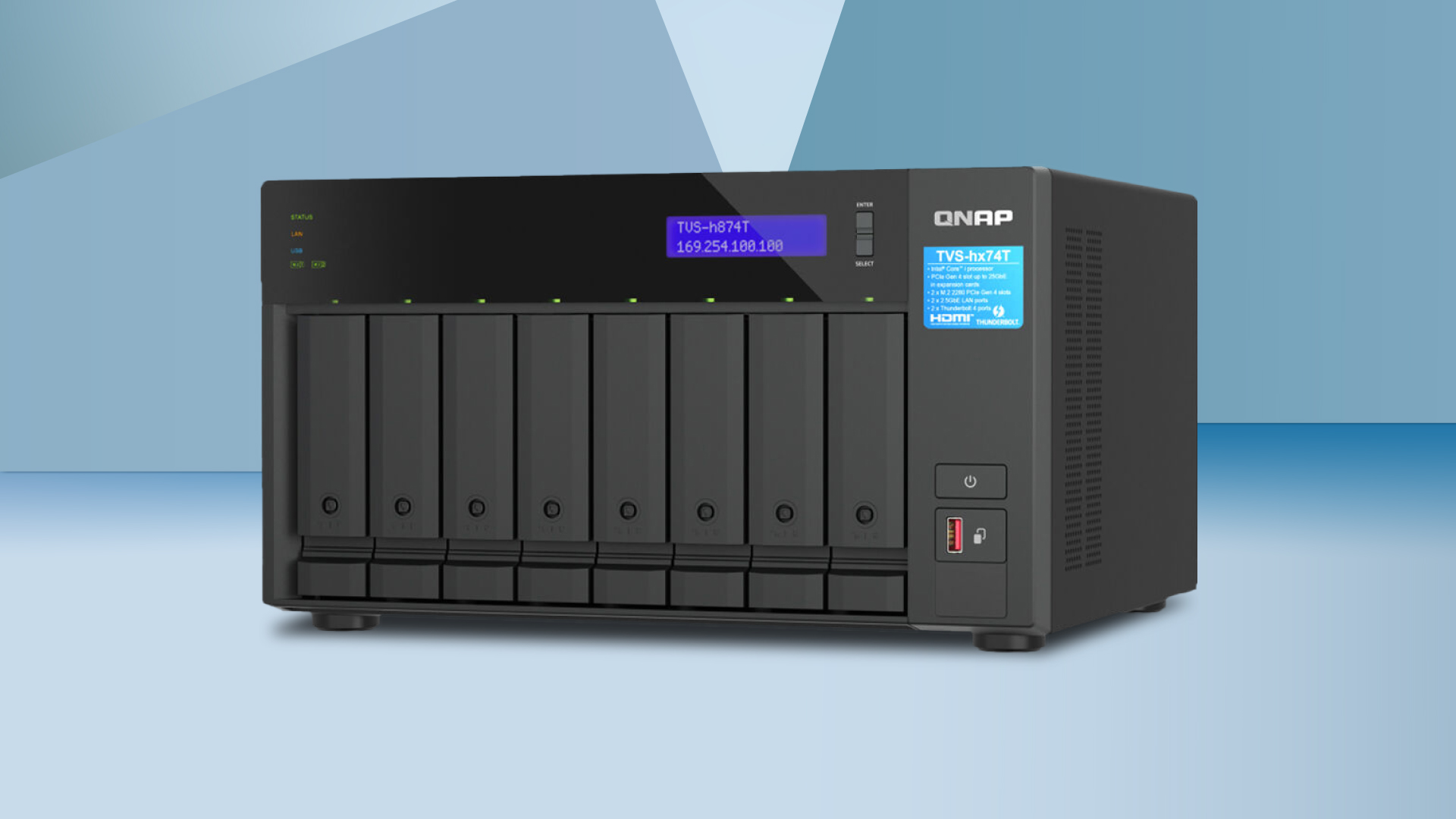 QNAP TVS-h874T 8-Bay NAS Enclosure QNAP TVS-h874T 8-Bay NAS Enclosure