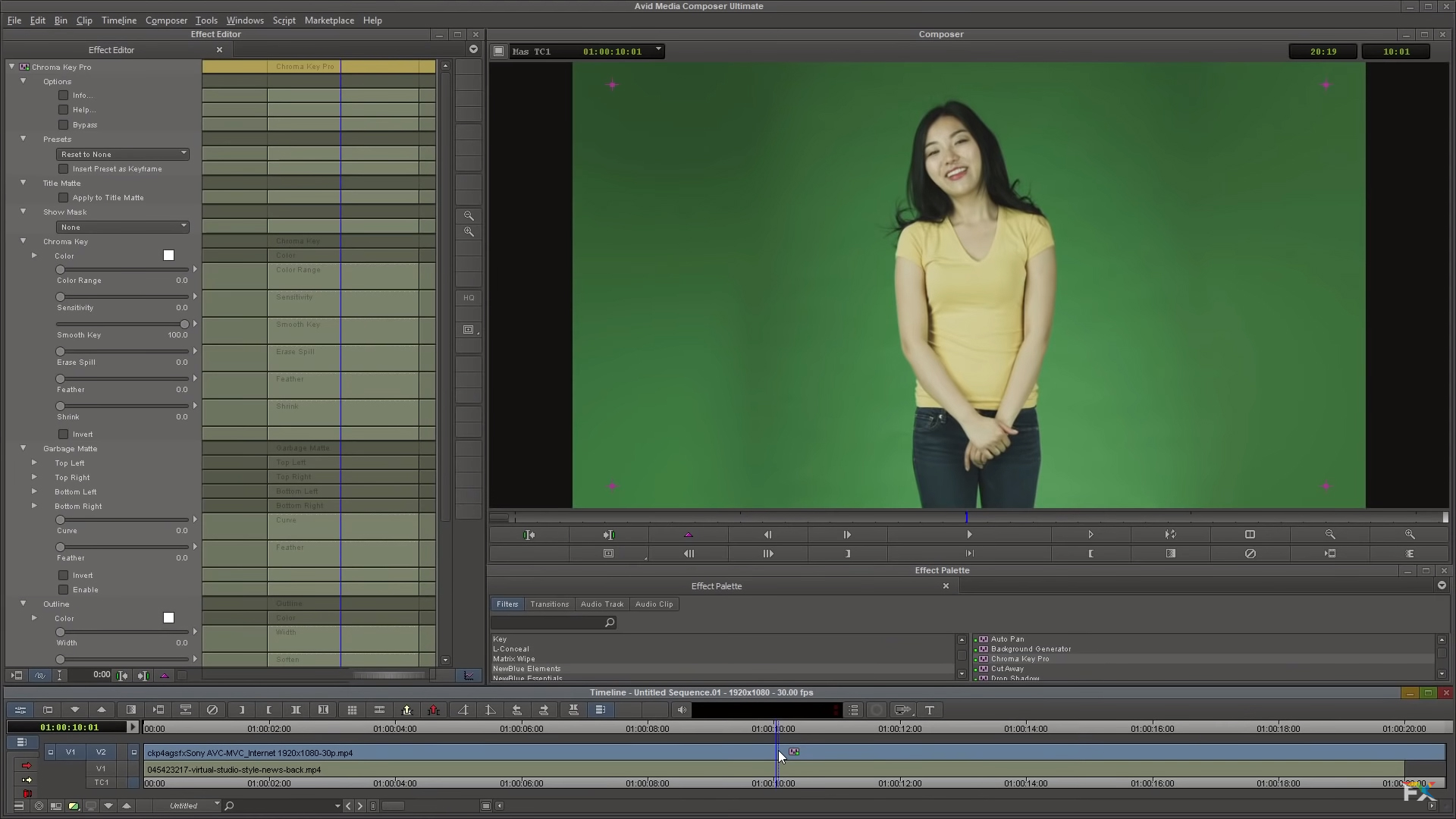 programs to chroma key live video footage