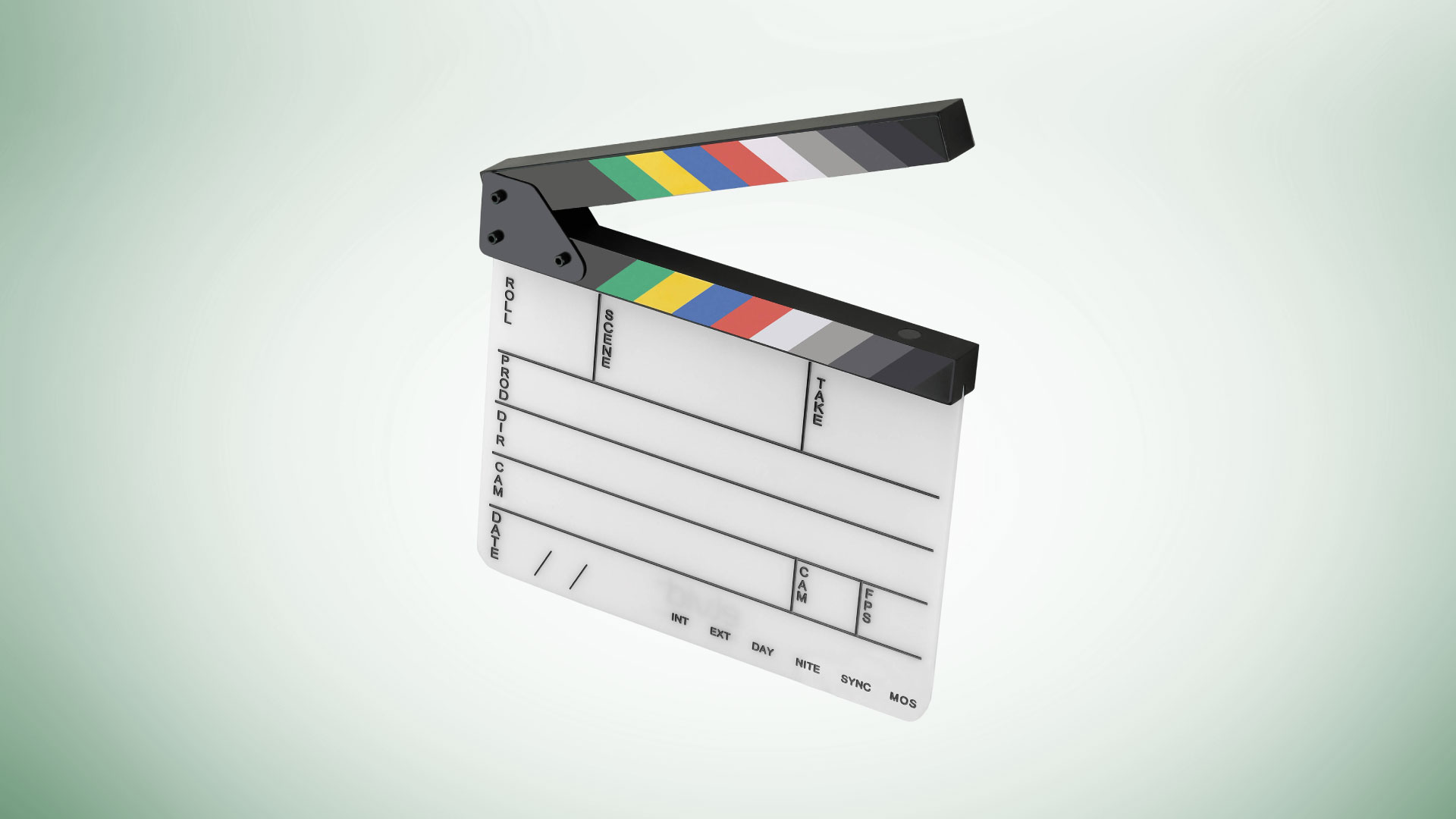 Elvid 9-Section Acrylic Production Slate with Dry-Erase Marker Kit