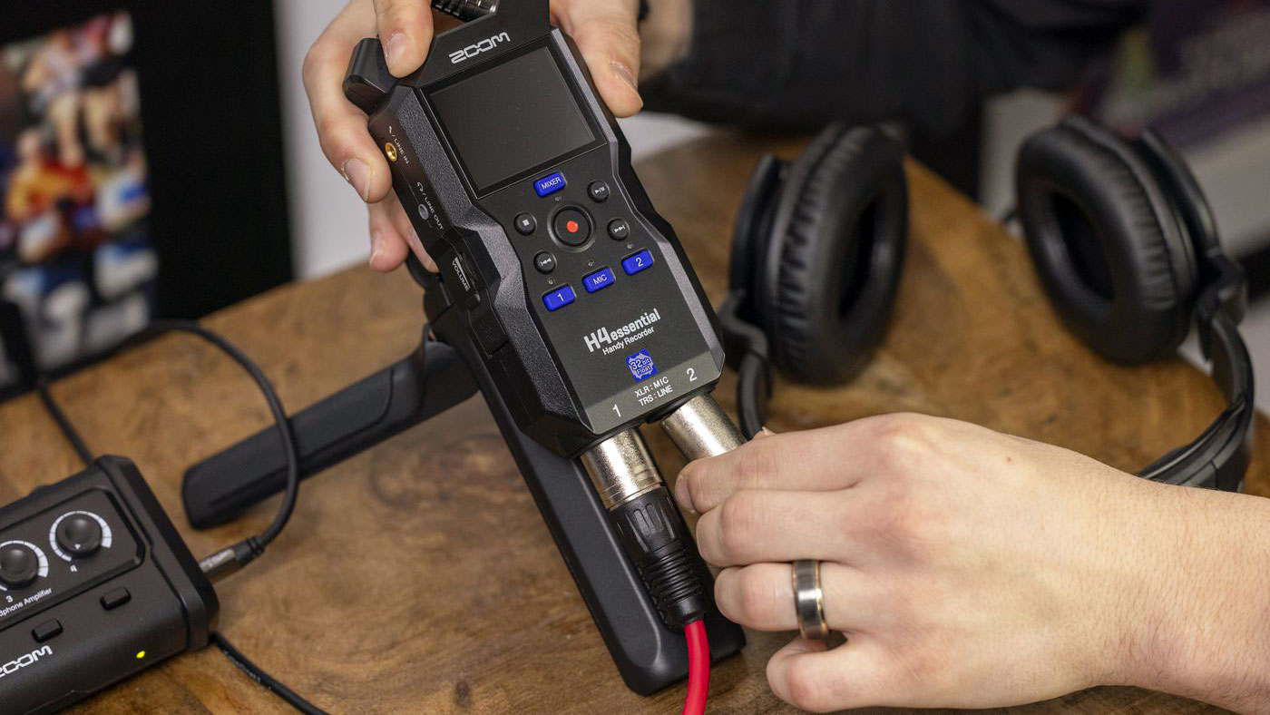 Zoom H4essential 4-Track 32-Bit Float Portable Audio Recorder Zoom H4essential 4-Track 32-Bit Float Portable Audio Recorder