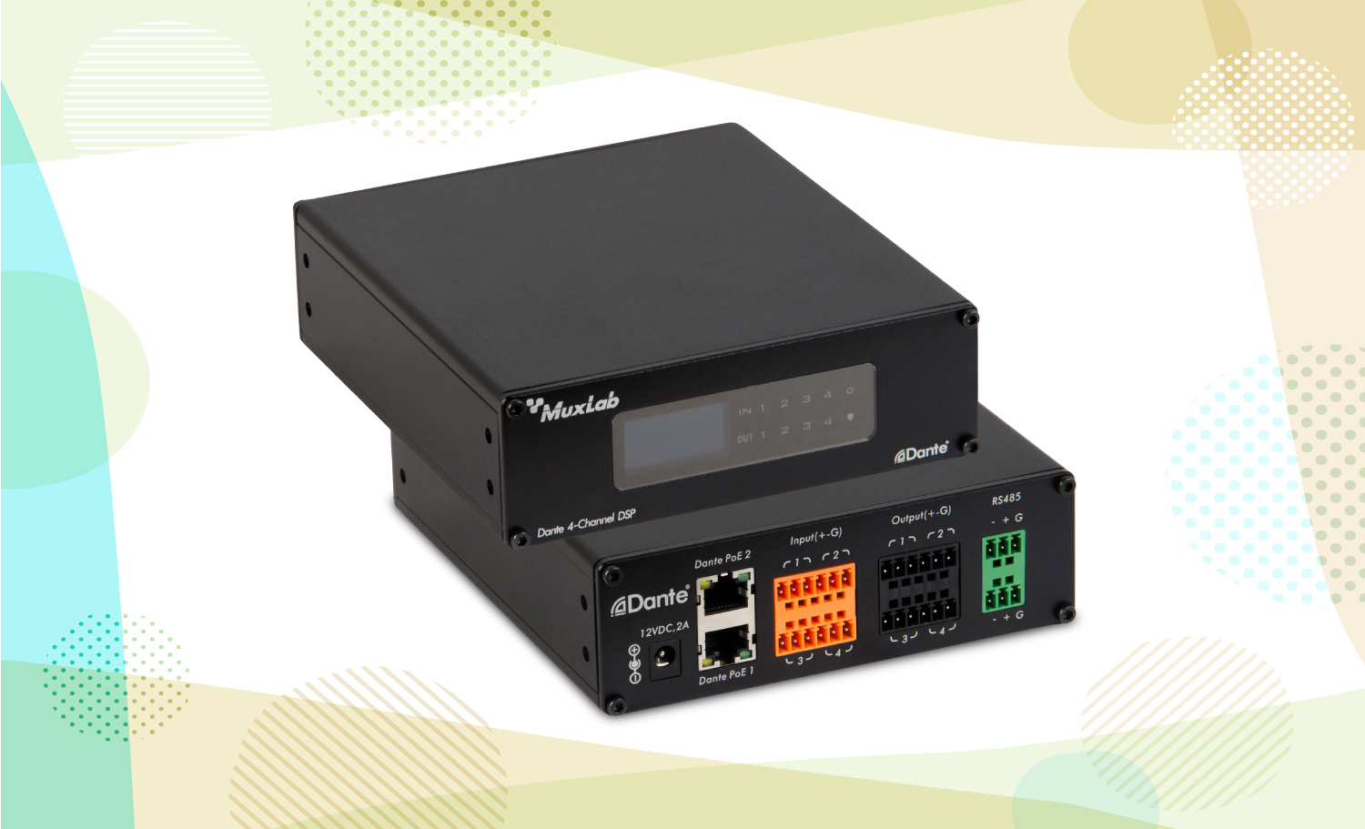MuxLab Dante 4-Channel Audio DSP MuxLab Dante 4-Channel Audio DSP