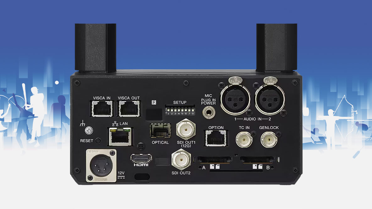 Back of Sony BR-7 Camera with Numerous Connectivity Options