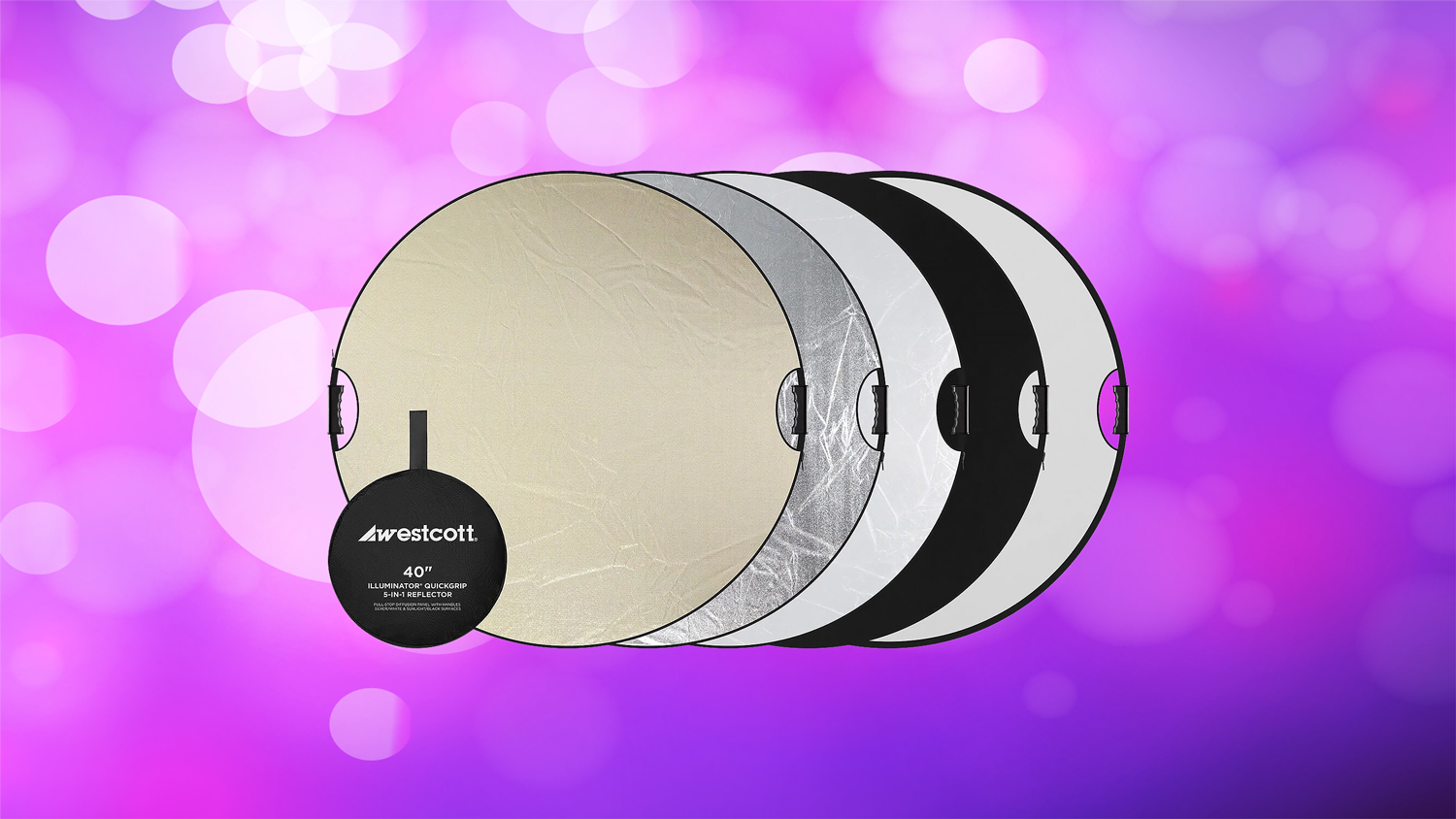 Westcott Illuminator QuickGrip 5-in-1 Reflector Westcott Illuminator QuickGrip 5-in-1 Reflector