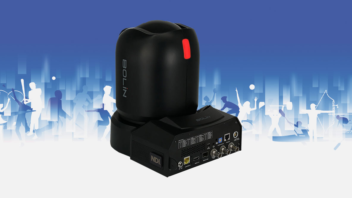 Back of Bolin R9-418N 4K NDI 6-Ready High-Bandwidth 1" PTZ Camera with Tally