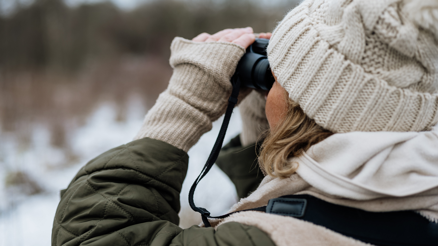 Binoculars are especially helpful when the tip of a spruce tree looks suspiciously owl shaped from a distance.