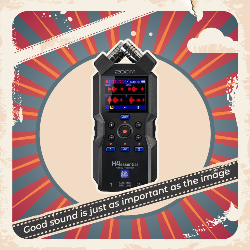 Zoom H4essential 4-Track 32-Bit Float Portable Audio Recorder