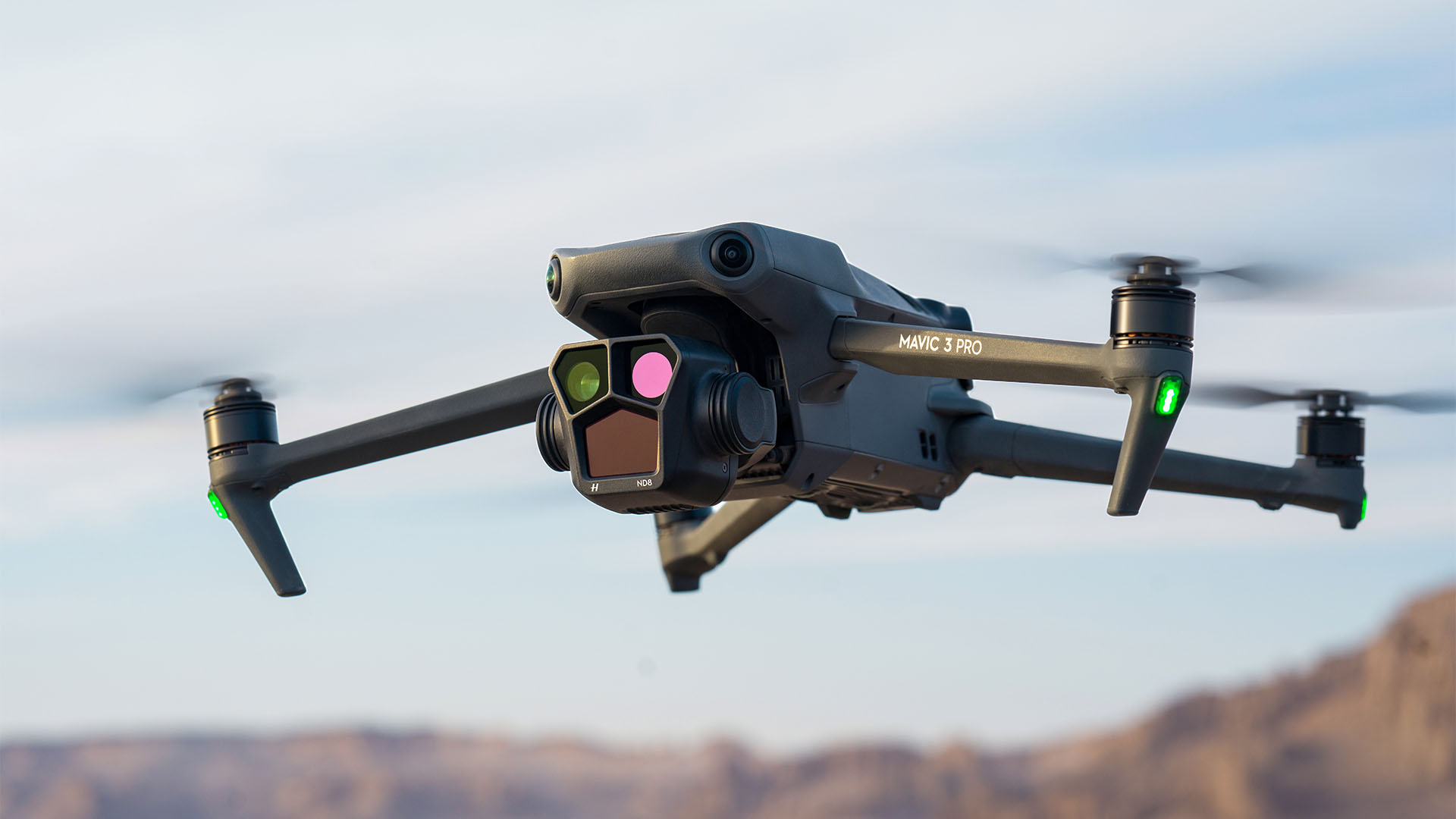 The DJI Mavic 3 Pro brings three cameras to the party: a 24mm Hasselblad wide, a 166mm telephoto, and a brand-new 70mm medium telephoto.
