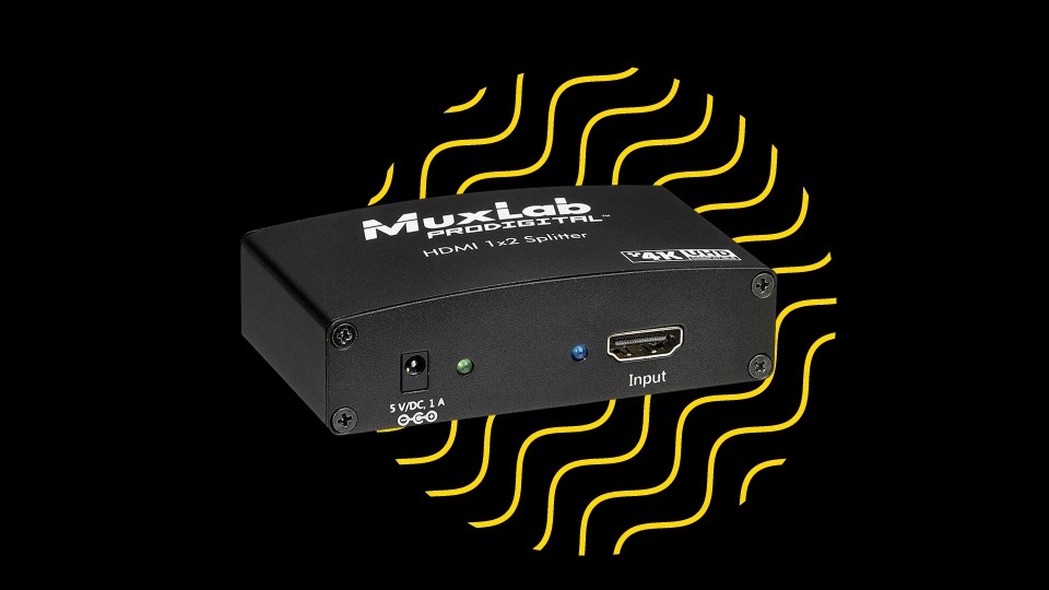 MuxLab 1x2 UHD 4K HDMI Splitter MuxLab 1x2 UHD 4K HDMI Splitter