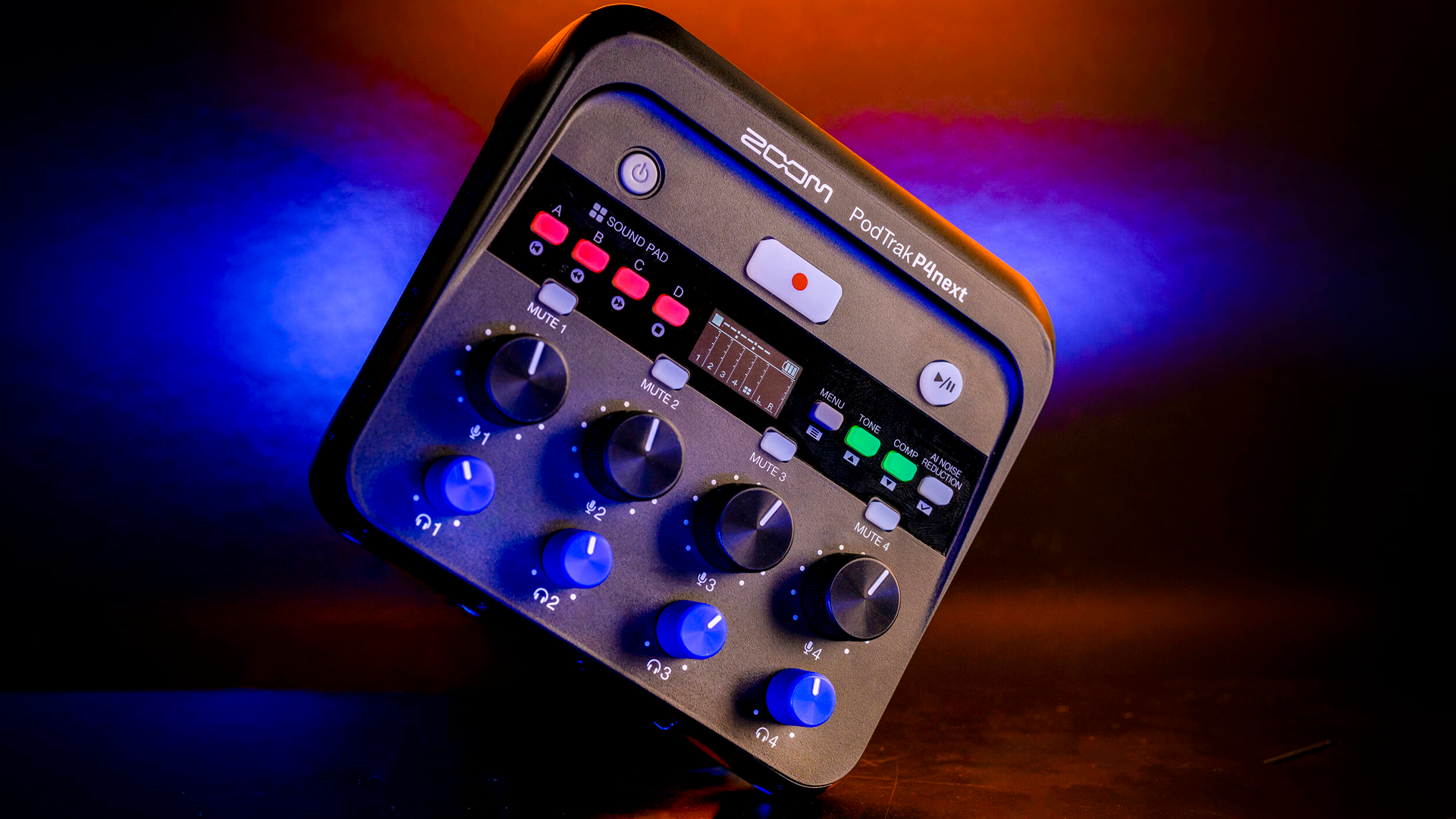 Zoom PodTrak P4next Portable Multitrack Podcast Recorder