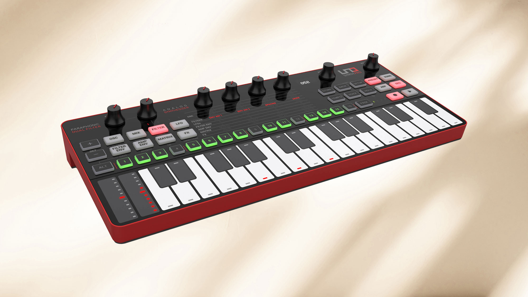 IK Multimedia UNO Synth Pro Desktop Portable Paraphonic Analog Synthesizer IK Multimedia UNO Synth Pro Desktop Portable Paraphonic Analog Synthesizer