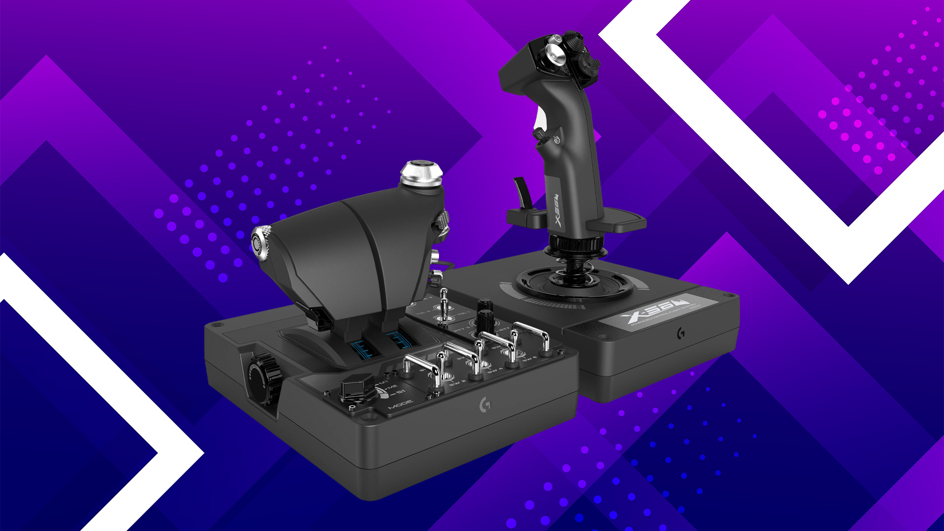 Logitech G G X56 H.O.T.A.S RGB Throttle & Stick Simulation Controller Logitech G G X56 H.O.T.A.S RGB Throttle & Stick Simulation Controller