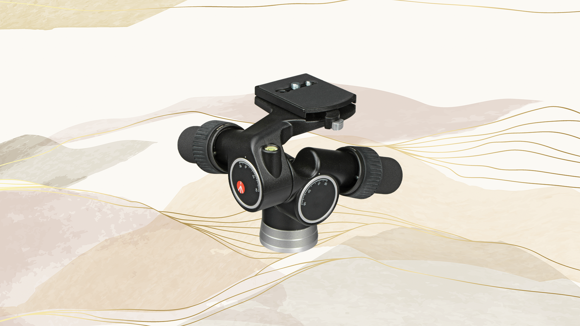 Manfrotto 405 3-Way, Geared Pan-and-Tilt Head with 410PL Quick Release Plate