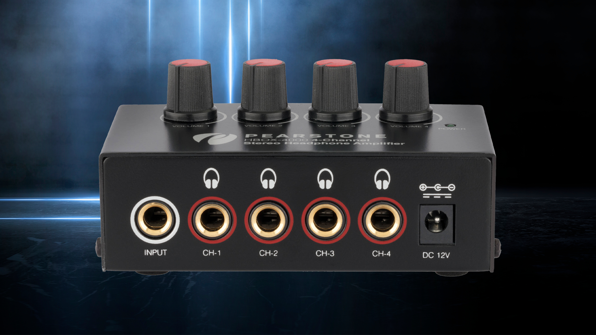 Pearstone HBOX-4000 4-Channel Stereo Headphone Amplifier Pearstone HBOX-4000 4-Channel Stereo Headphone Amplifier