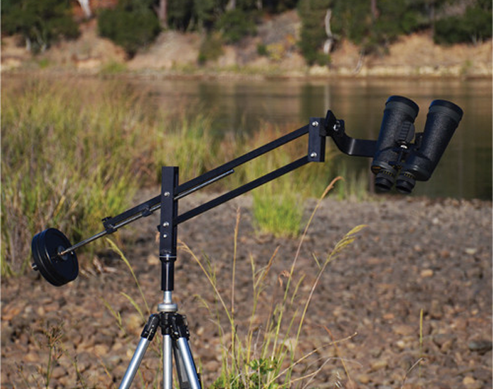 A parallelogram-style mount is great for serious stargazing and can be set up easily to use while seated in a comfortable lawn chair.