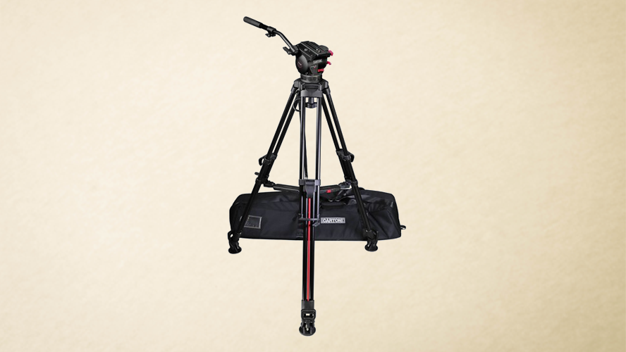 Cartoni Focus 10 Fluid Head Kit with 2-Stage Carbon Fiber SmartStop SDS Tripod