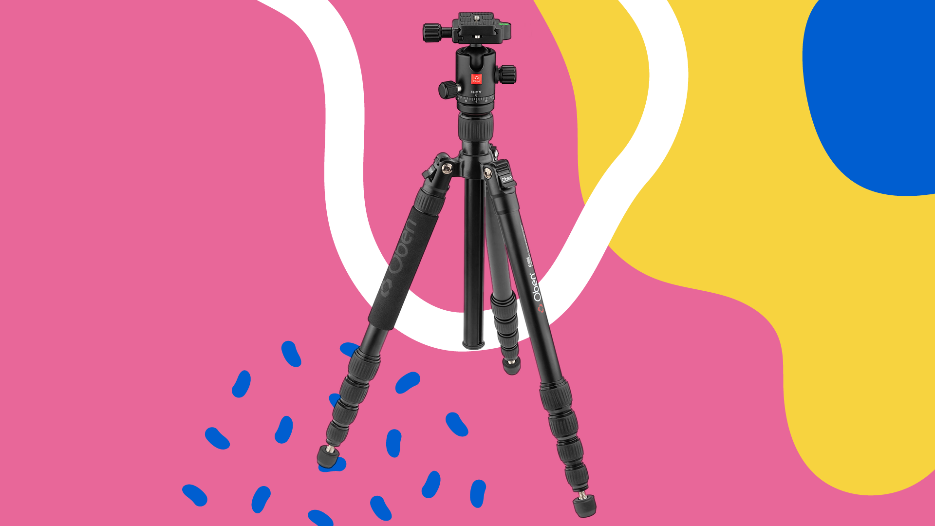 Oben AT-3565 Aluminum Travel Tripod and BZ-217T Triple-Action Ball Head