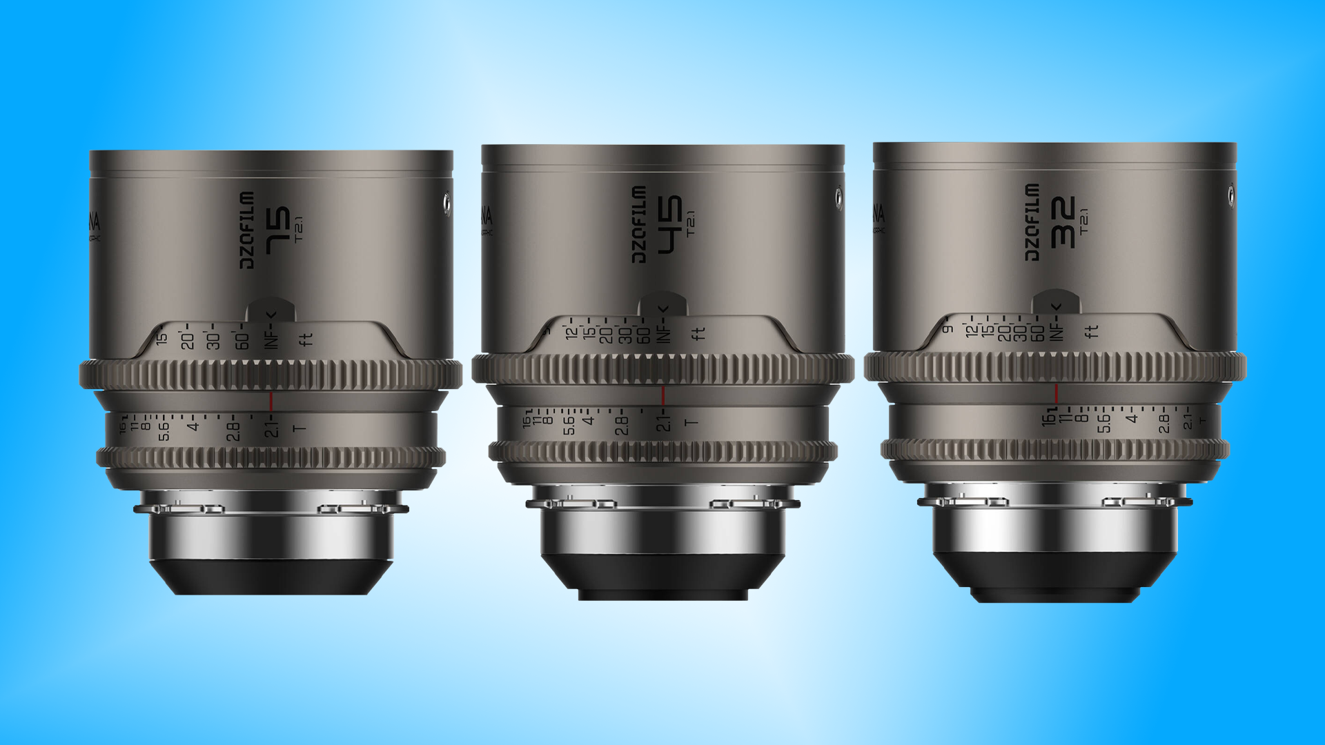 DZOFilm Arcana Anamorphic Prime 3-Lens Kit DZOFilm Arcana Anamorphic Prime 3-Lens Kit