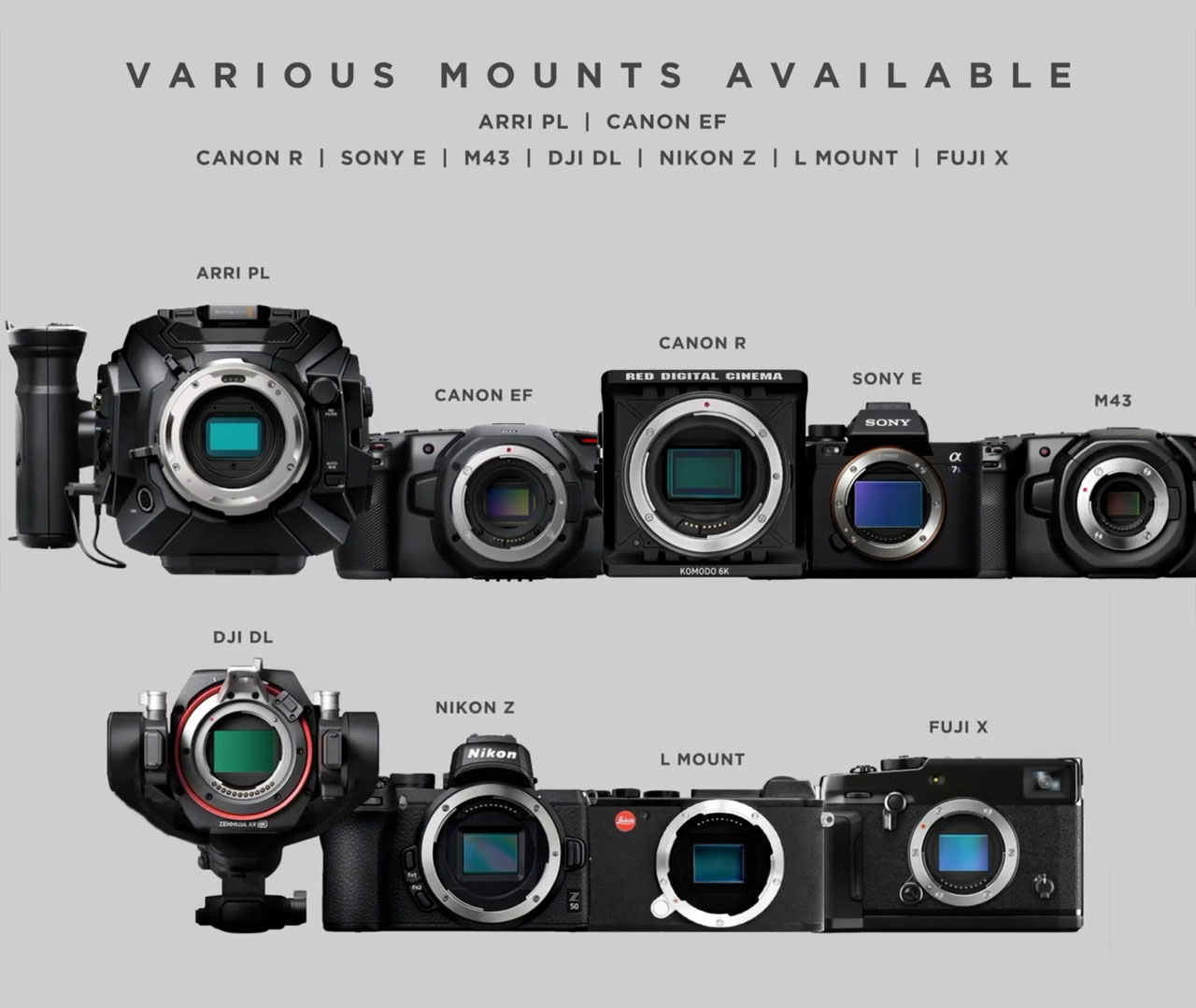 Available for various mounts