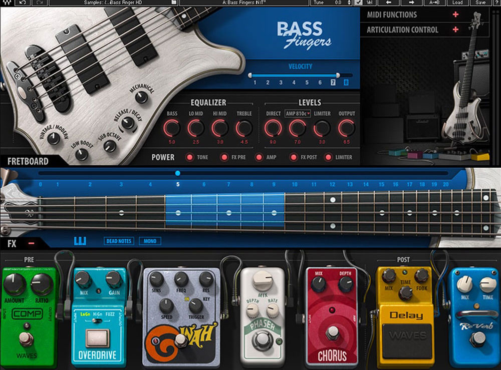 Waves Bass Fingers Fingerstyle Bass Virtual Instrument Waves Bass Fingers Fingerstyle Bass Virtual Instrument