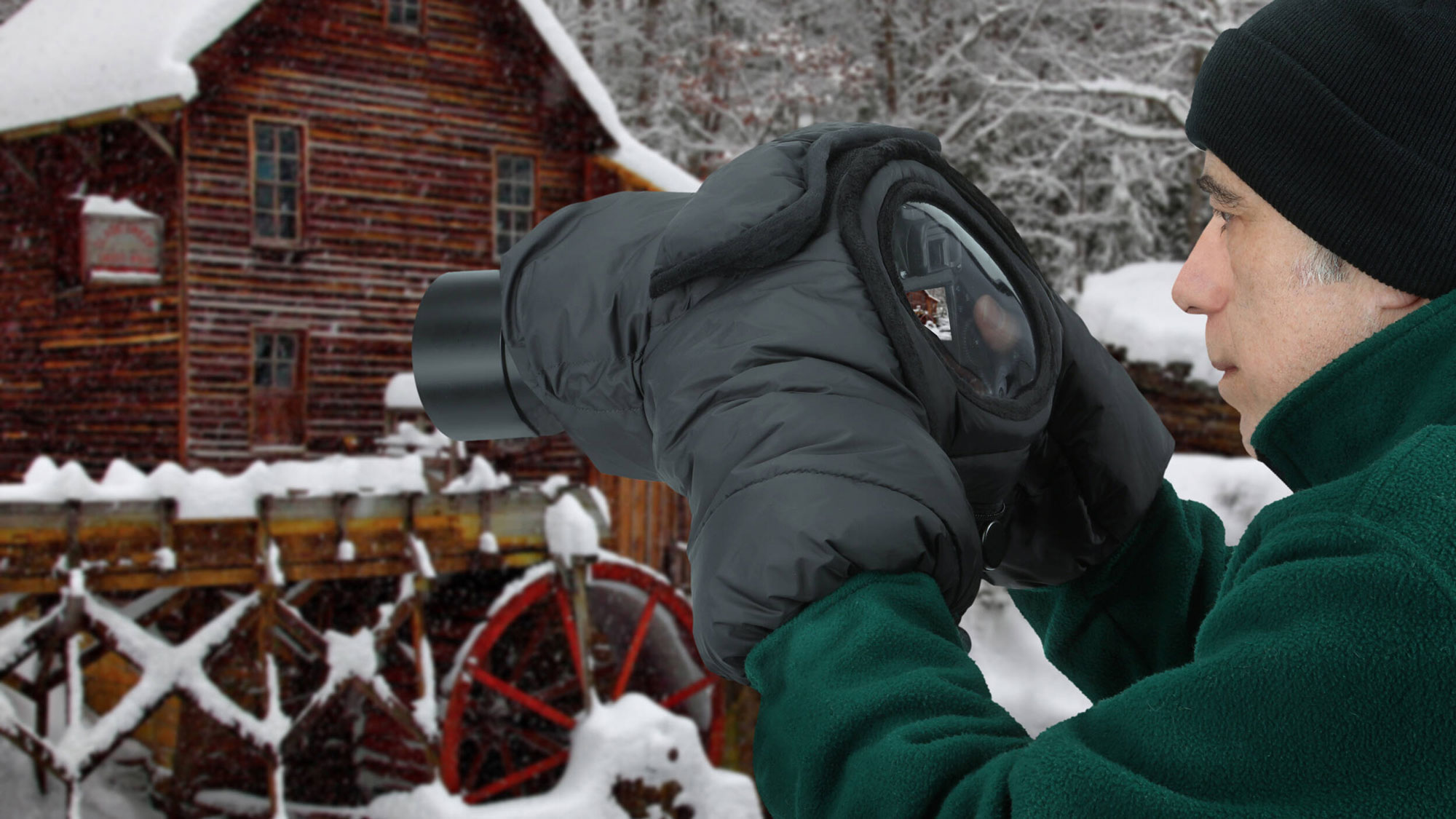 Ruggard DSLR Parka Cold and Rain Protector for Cameras and Camcorders