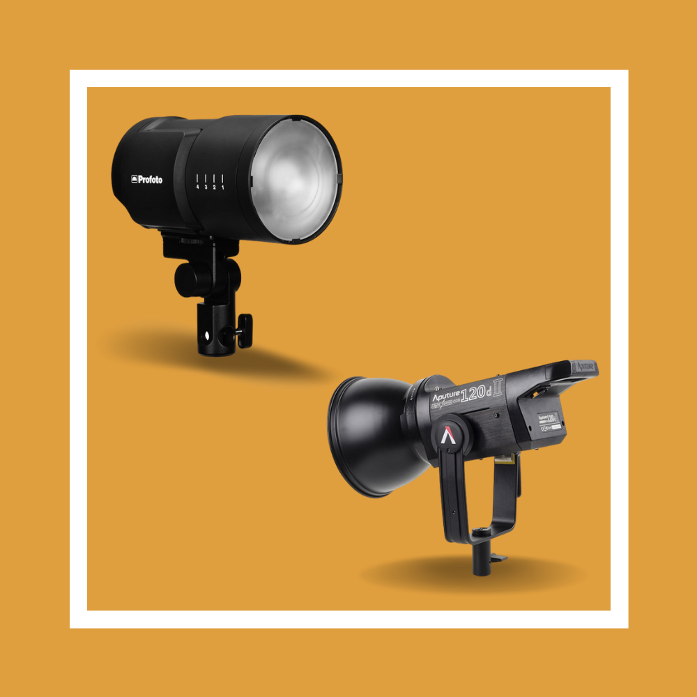 Profoto B10 | Aputure Light Storm LS C120D II LED Light