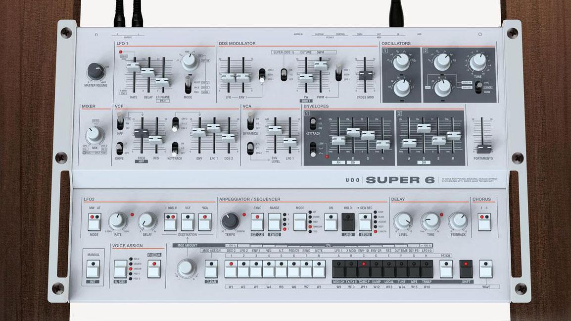 UDO Audio Rack Ears for Super 6 Desktop Synthesizer