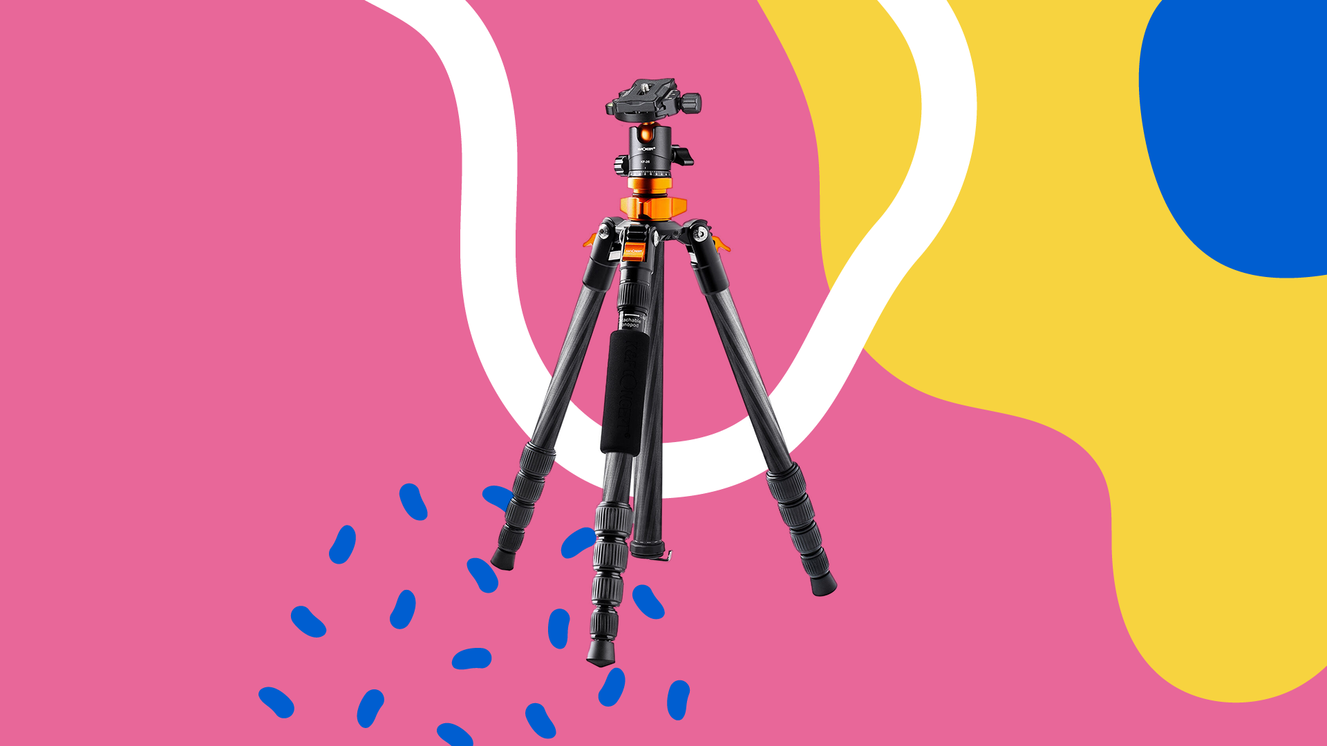 K&amp;F Concept D225C2 Carbon Fiber Tripod with Arca-Type Ball Head and Monopod