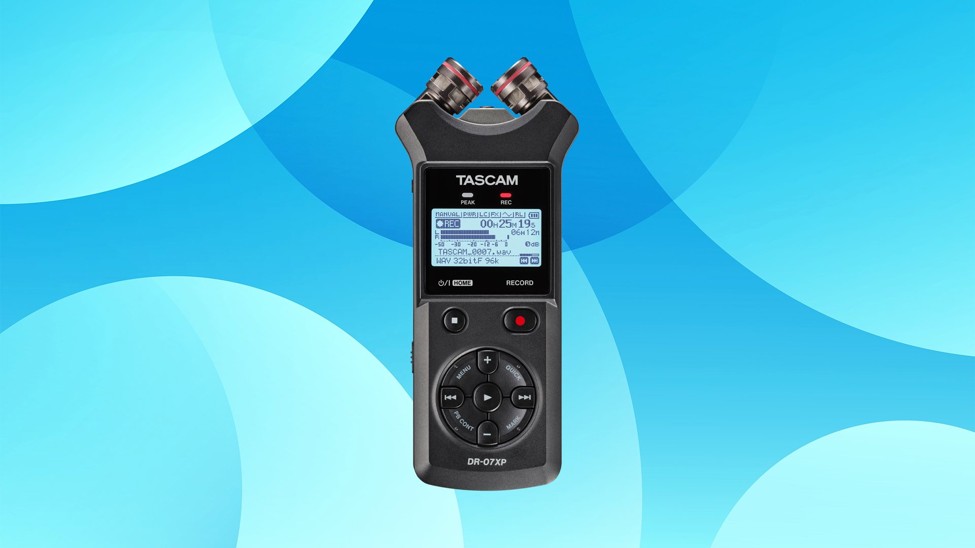 TASCAM DR-07XP 2-Channel 32-Bit Float Portable Audio Recorder TASCAM DR-07XP 2-Channel 32-Bit Float Portable Audio Recorder