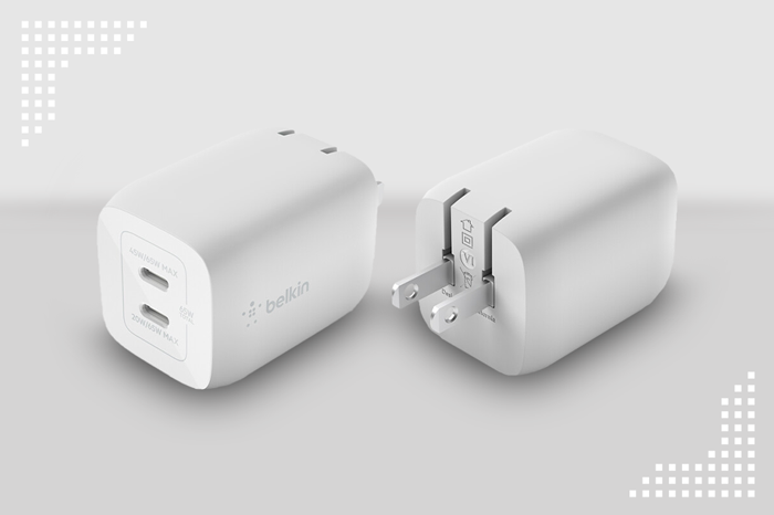 Belkin BoostCharge Pro 65W Dual USB-C GaN Wall Charger