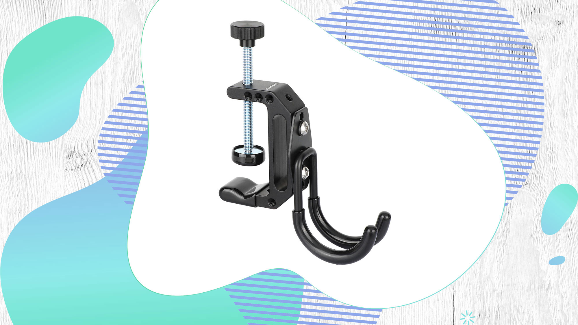 CAMVATE Heavy-Duty Wall Hook + Super C-Clamp with 1/4"-20 & 3/8"-16 Mounting Points CAMVATE Heavy-Duty Wall Hook + Super C-Clamp with 1/4"-20 & 3/8"-16 Mounting Points