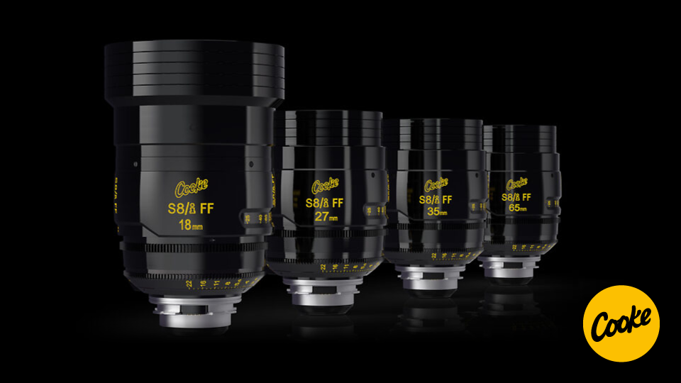 Cooke added 18mm, 27mm, 35mm, and 65mm focal lengths to its flagship S8/i FF cinema lens lineup.